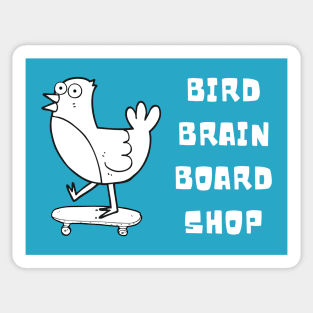 Bird Brain Board Shop Sticker